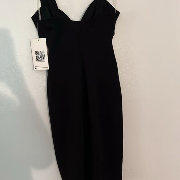 Emerald Sunday NWT‎ black cut out knee length dress sz S￼ - Picture 5 of 5